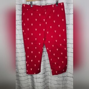 Talbots‎ Lobster Nautical Cropped Pants Size 12P